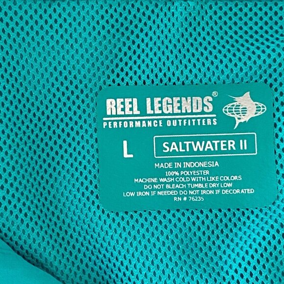 Reel Legends Saltwater II Long Sleeve Fishing Performance Shirt Men's Large NEW - Picture 7 of 7